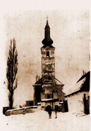 A templom egy 1917-es képeslapon